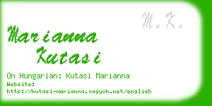 marianna kutasi business card